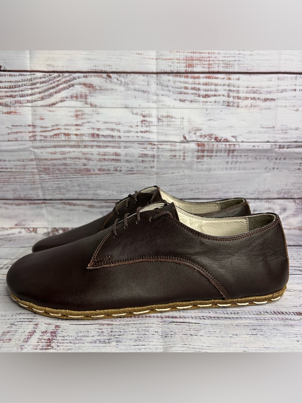 Earthing Harmony Handcrafted Lace Up Leather Shoes Women’s Size 41 (10-10.5) - Picture 3 of 8